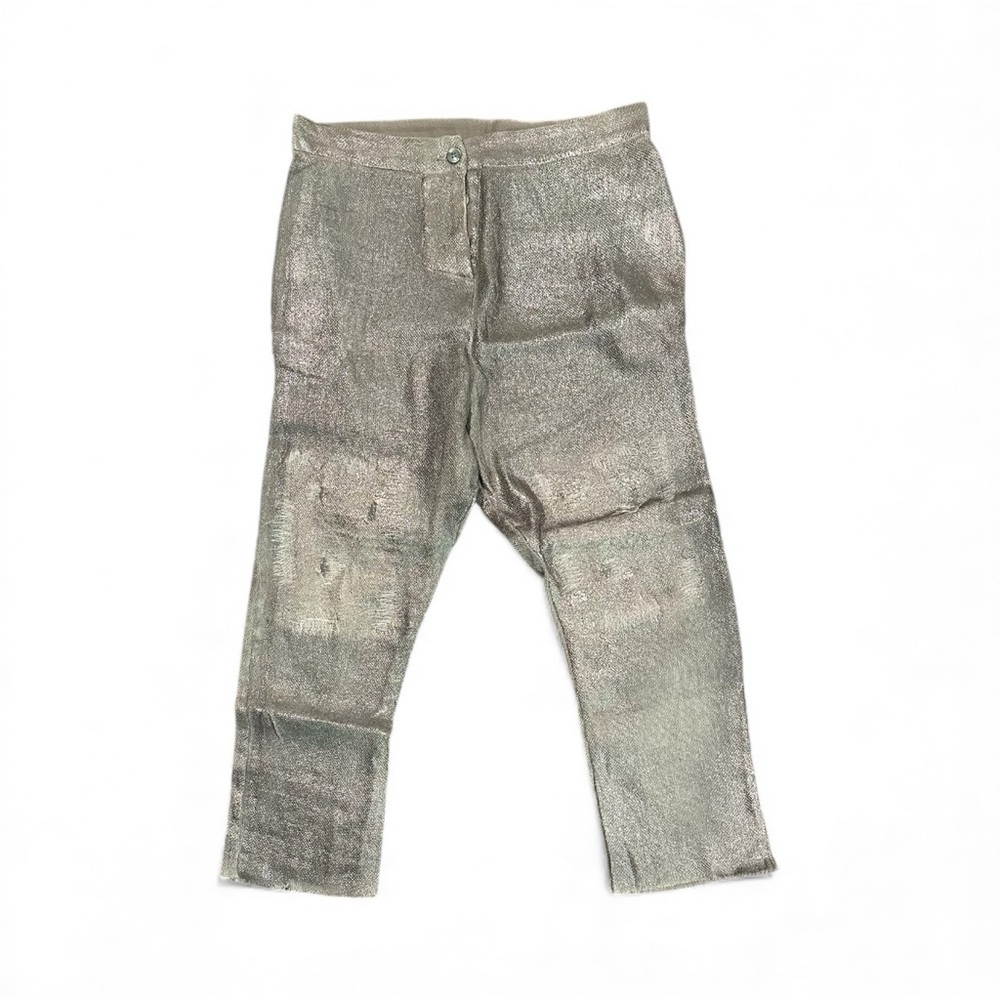 Avant Toi Shimmering Silver Jeans